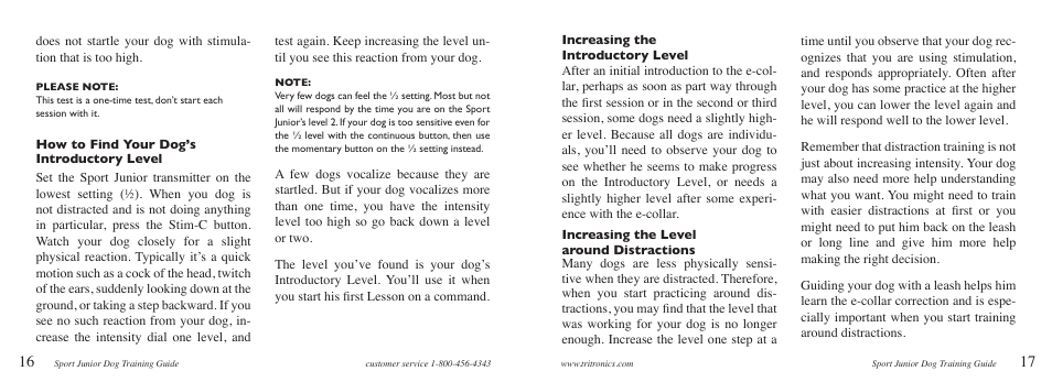 Tri-Tronics Sport Junior G3 User Manual | Page 10 / 26