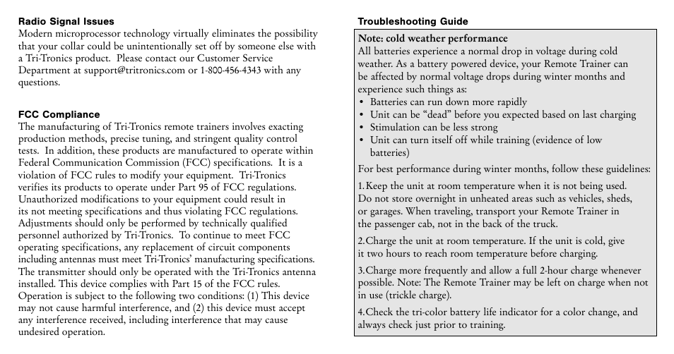 Tri-Tronics Pro 500 G2 User Manual | Page 14 / 17