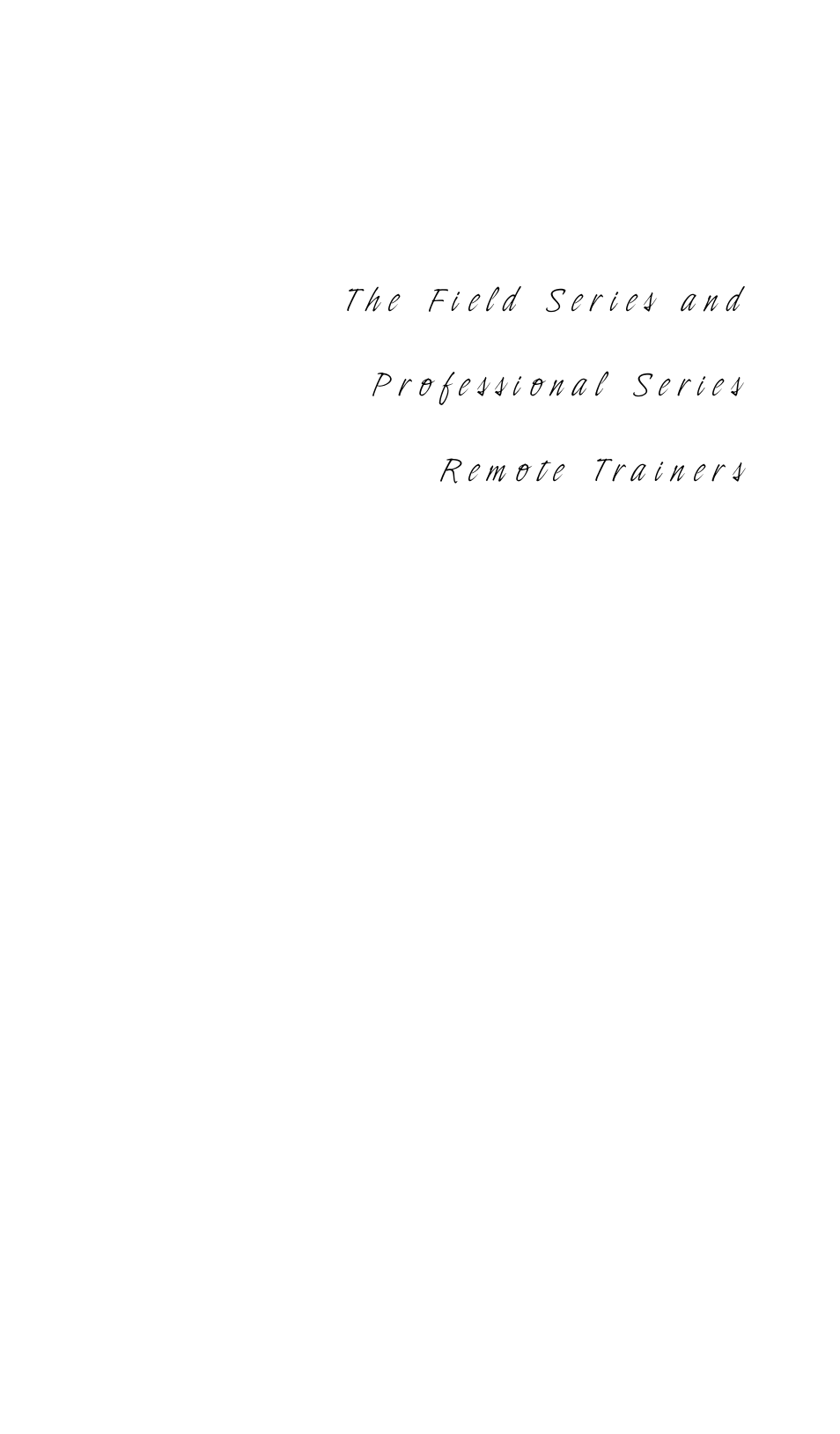 Tri-Tronics Pro 500XL User Manual | 36 pages