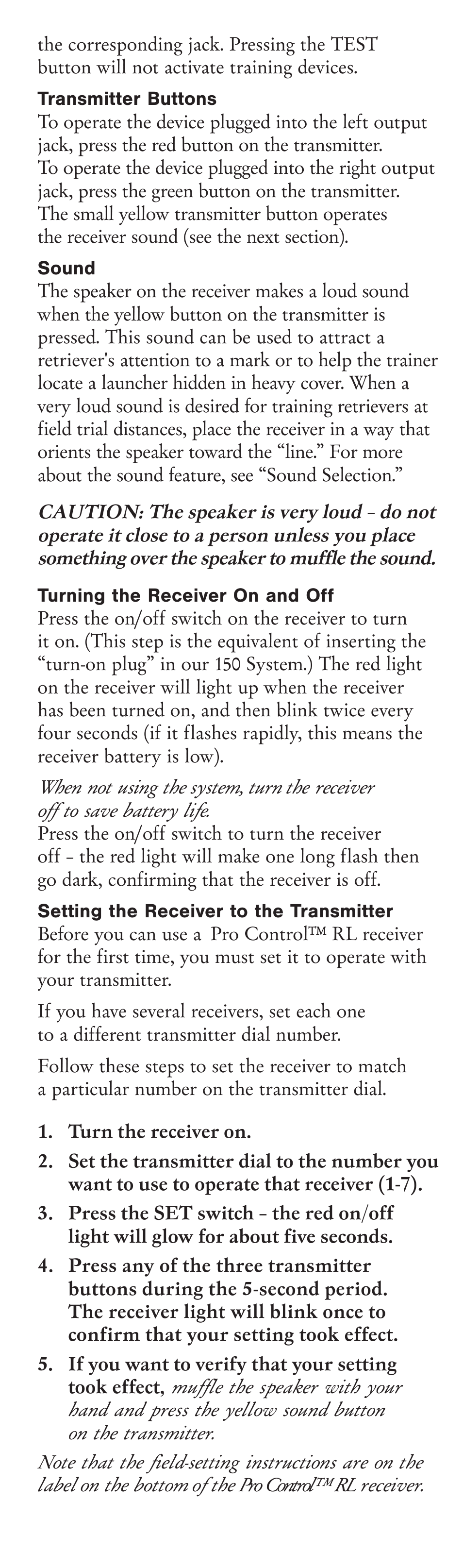 Tri-Tronics G2 Pro Control™ RL User Manual | Page 4 / 8
