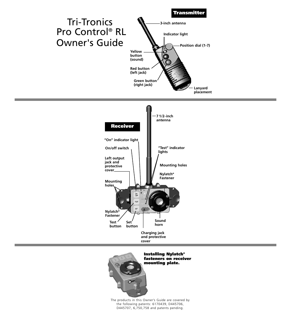 Tri-Tronics Pro Control™ RL User Manual | 3 pages