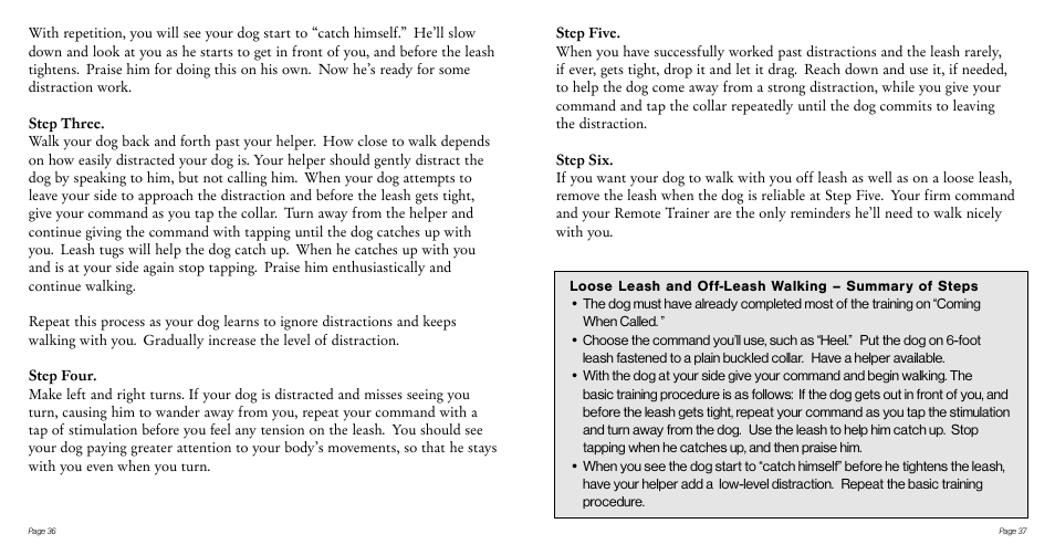 Tri-Tronics G2 Basic Training User Manual | Page 20 / 25