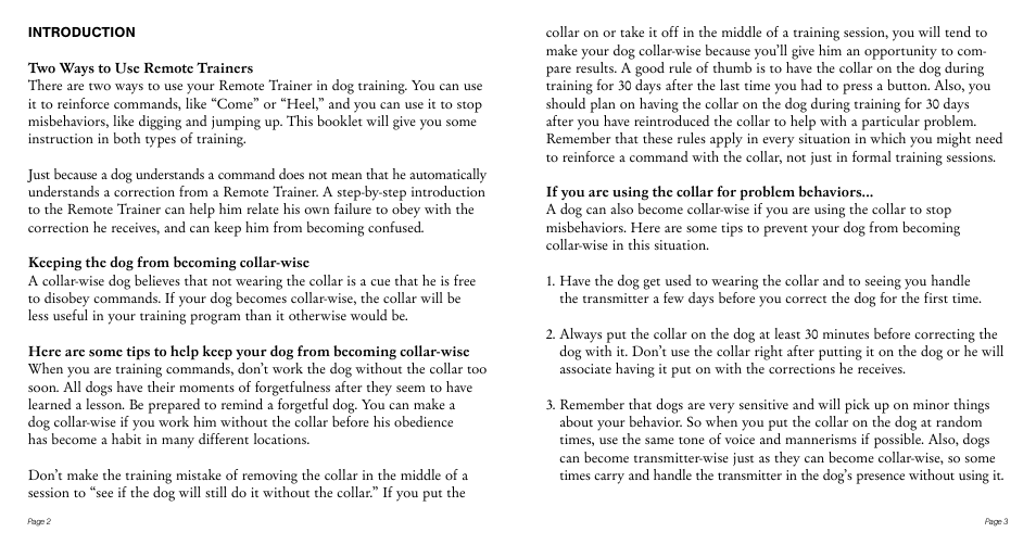 Tri-Tronics G2 Basic Training User Manual | Page 3 / 25