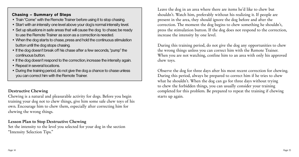 Tri-Tronics G2 Basic Training User Manual | Page 9 / 25