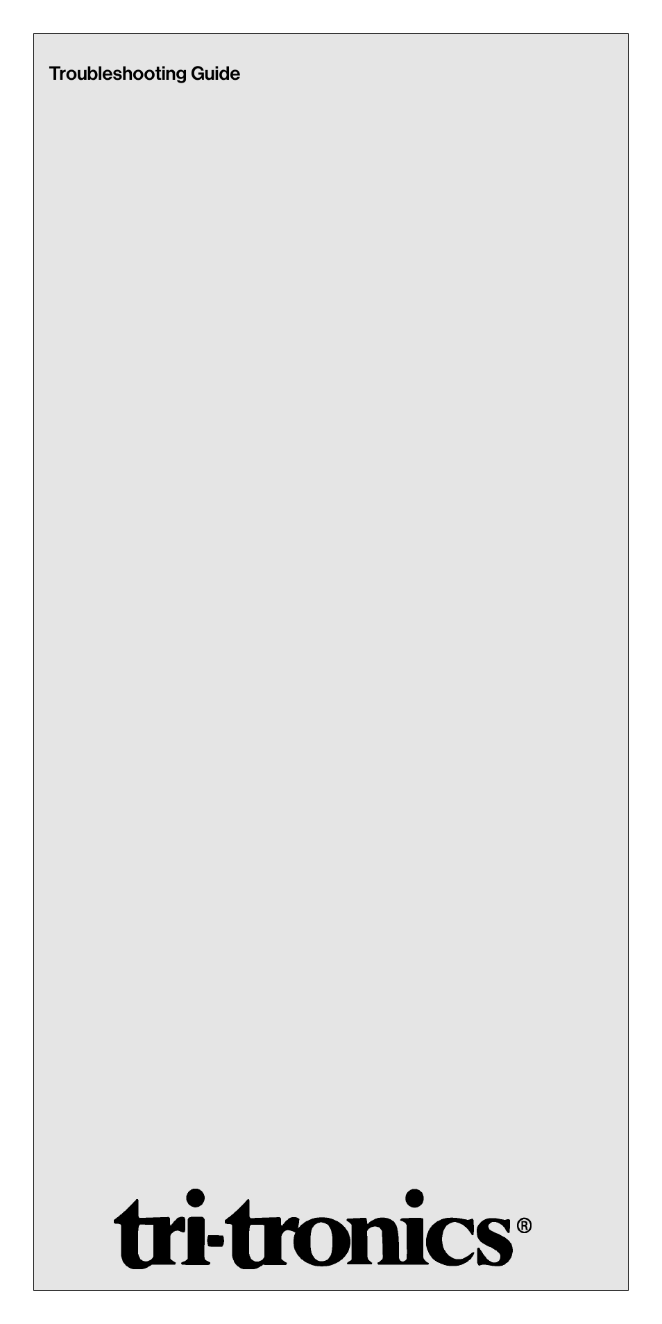 Tri-Tronics G2 Tri-Tronics® Beeper User Manual | Page 6 / 6