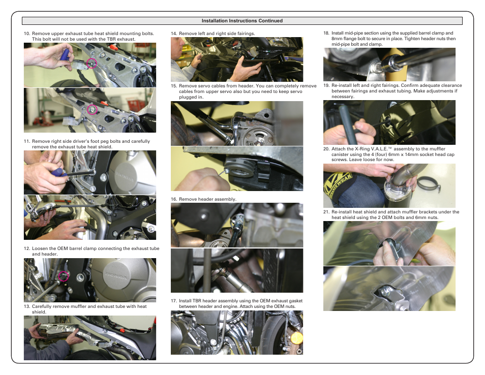 Two Brothers Racing Honda CBR600RR User Manual | Page 2 / 4