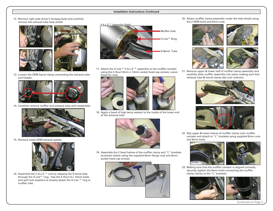 Two Brothers Racing Honda CBR600RR User Manual | Page 2 / 3