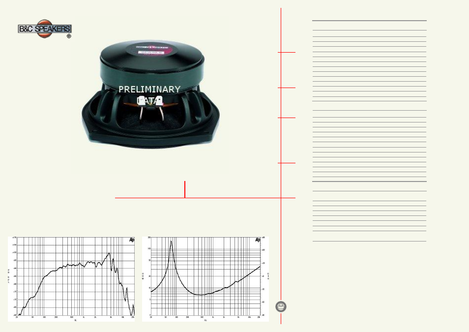 B&C Speakers 6PS38 User Manual | 1 page