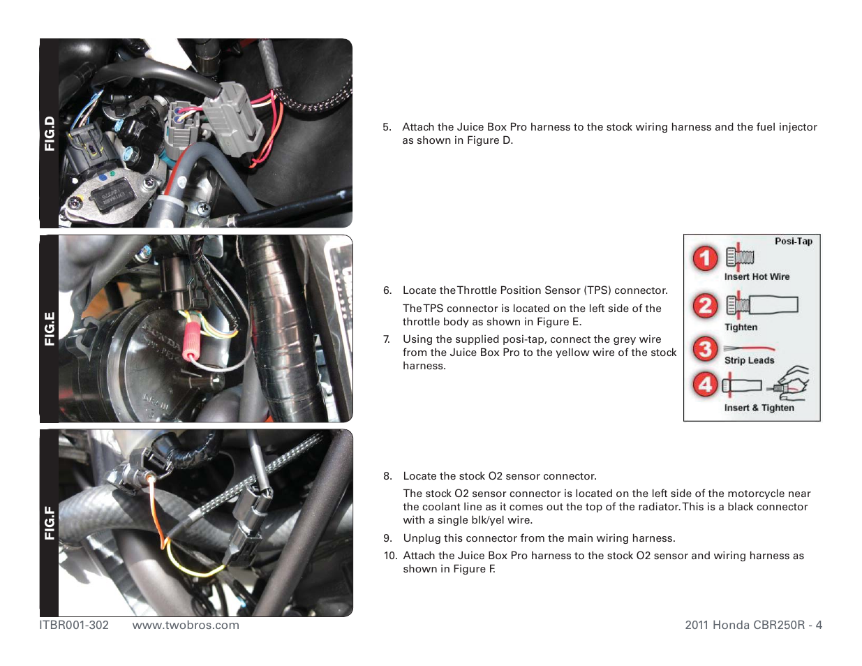 Two Brothers Racing Honda CBR250R User Manual | Page 4 / 5