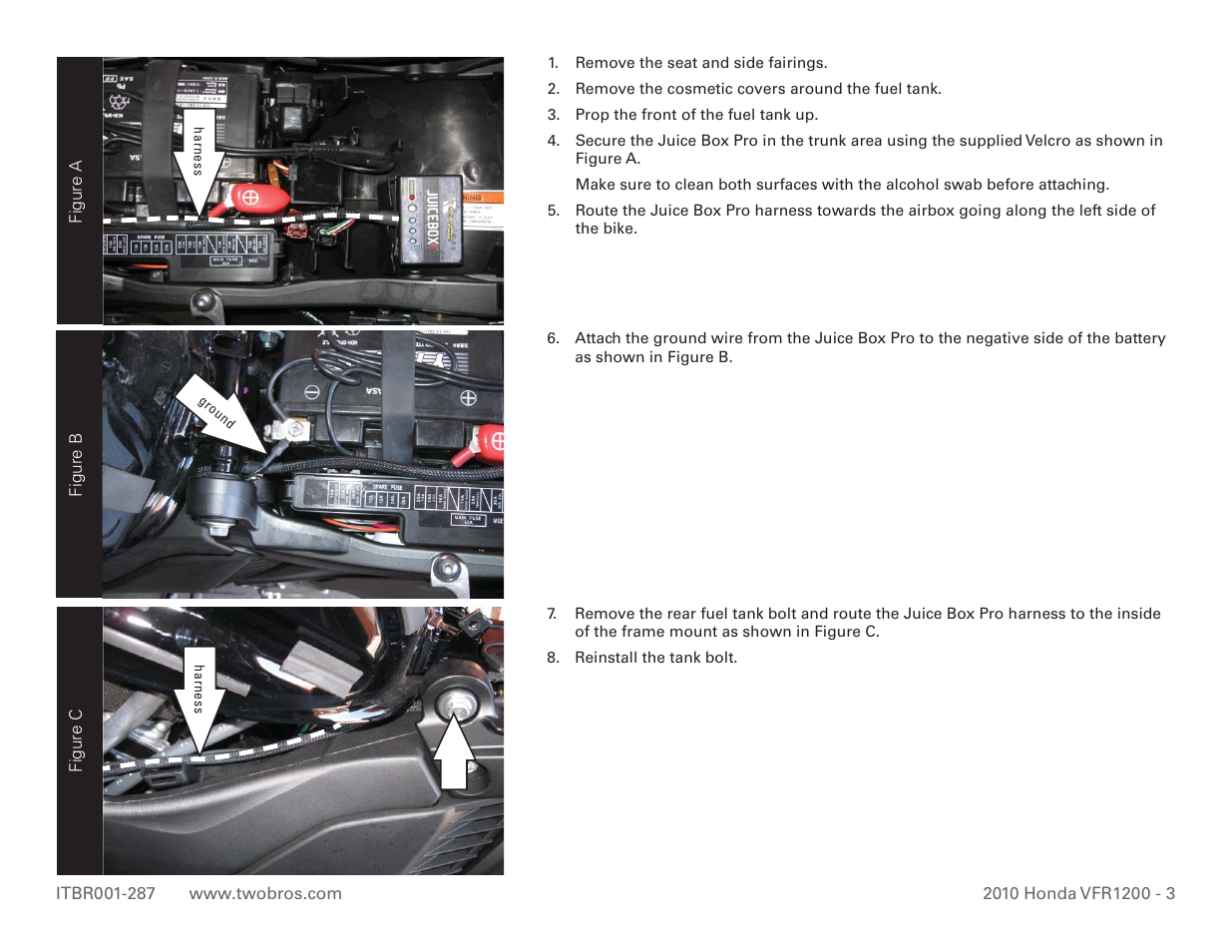 Two Brothers Racing Honda VFR1200 User Manual | Page 3 / 5