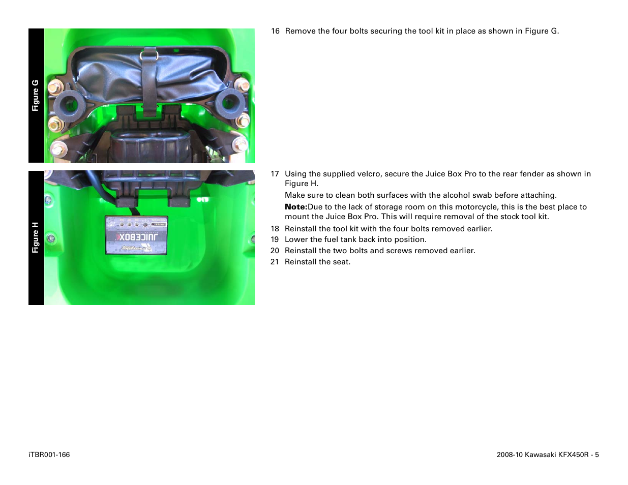 Two Brothers Racing Kawasaki KFX450R User Manual | Page 5 / 5