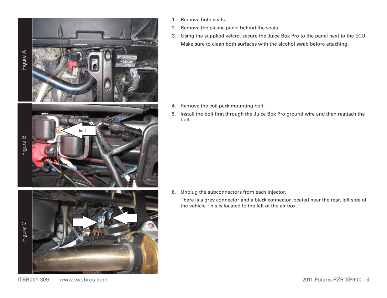 Two Brothers Racing Polaris RZR 900 User Manual | Page 3 / 4