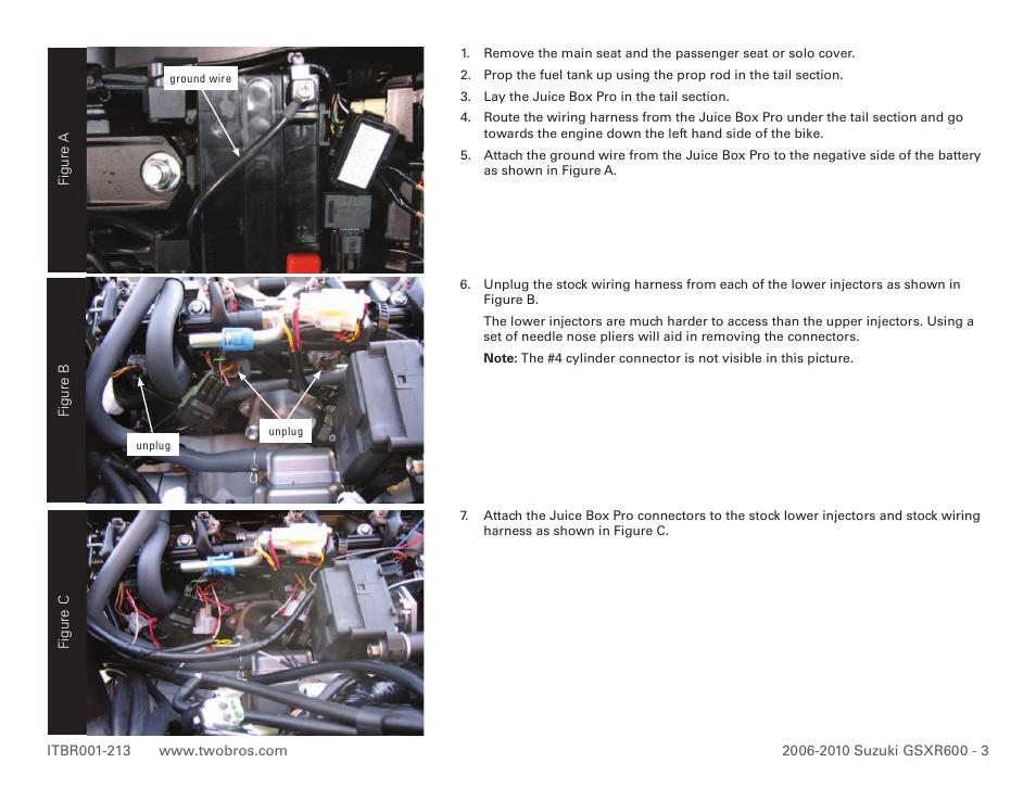 Two Brothers Racing Suzuki GSX-R600 User Manual | Page 3 / 5