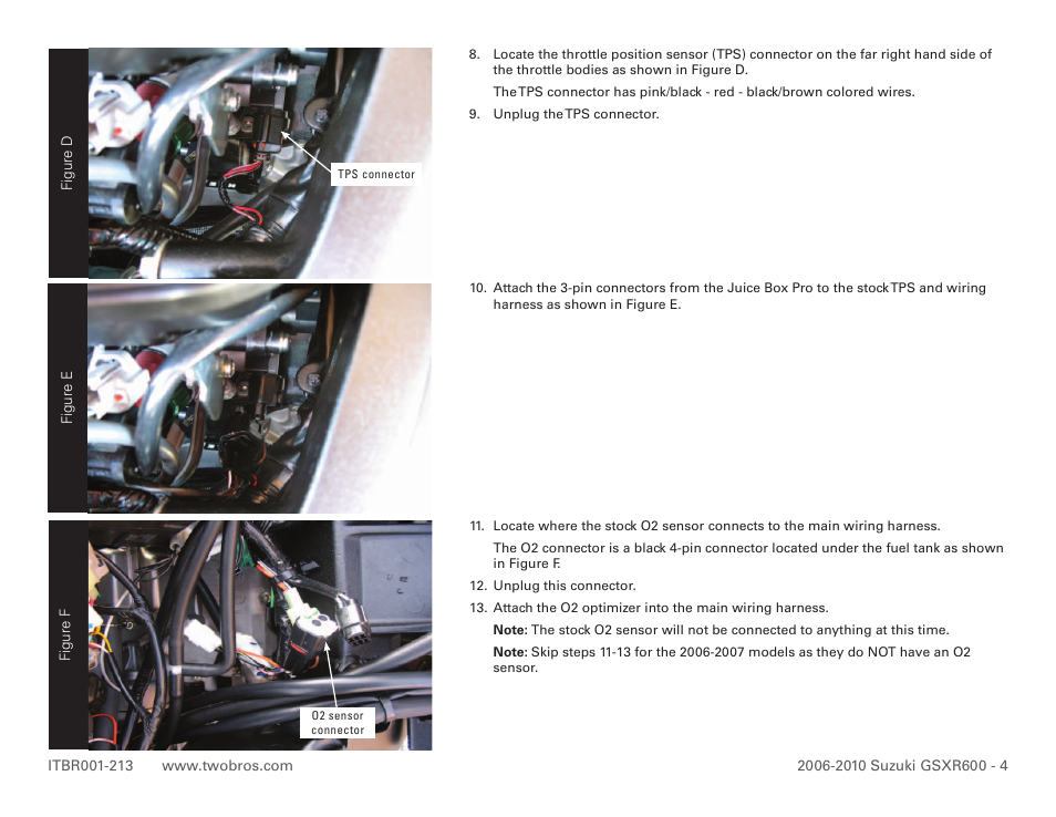 Two Brothers Racing Suzuki GSX-R600 User Manual | Page 4 / 5