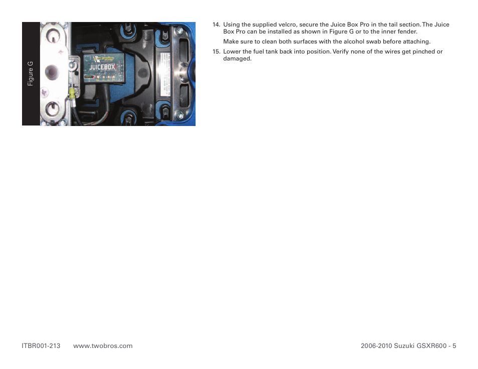 Two Brothers Racing Suzuki GSX-R600 User Manual | Page 5 / 5