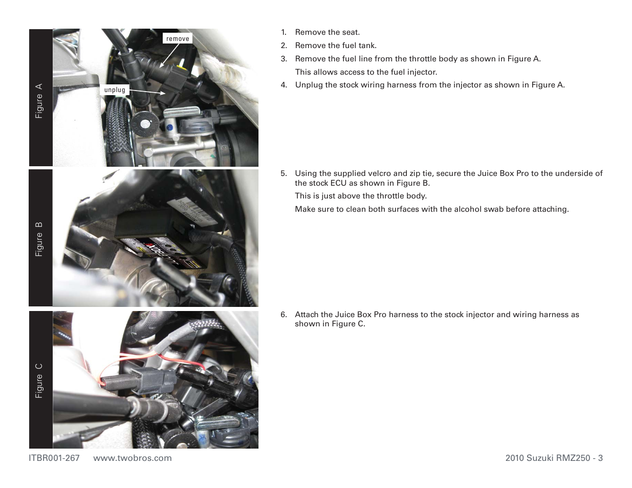 Two Brothers Racing Suzuki RMZ250 User Manual | Page 3 / 4
