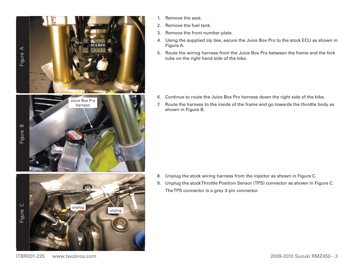 Two Brothers Racing Suzuki RMZ450 User Manual | Page 3 / 4