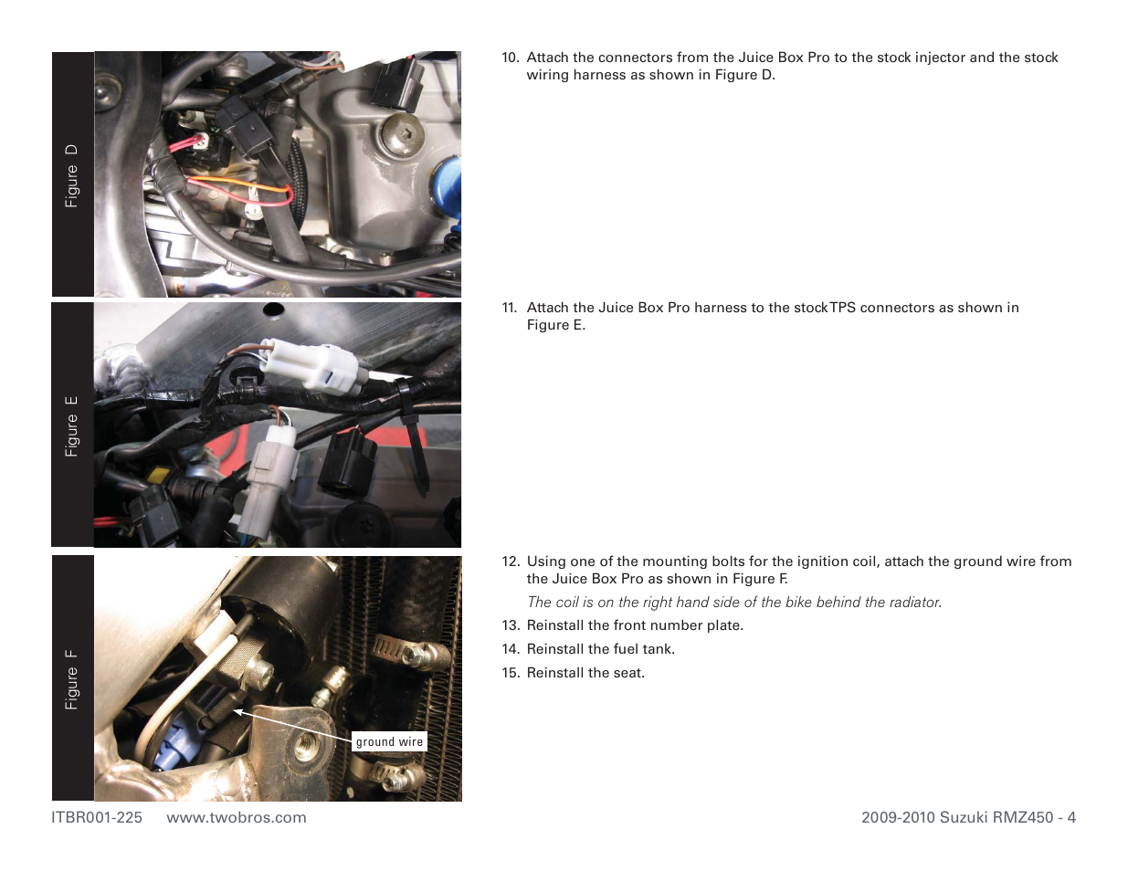 Two Brothers Racing Suzuki RMZ450 User Manual | Page 4 / 4