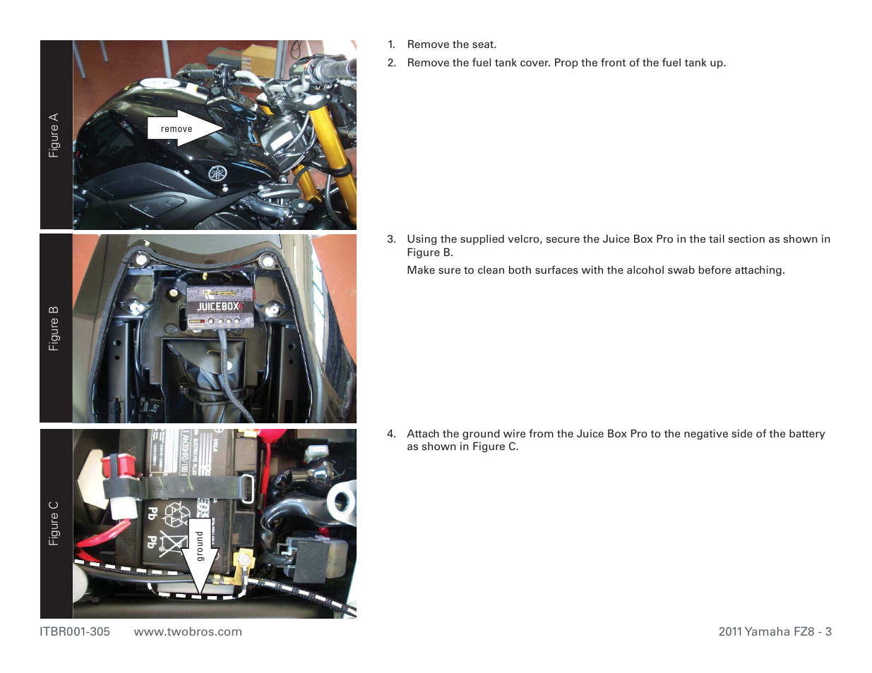 Two Brothers Racing Yamaha FZ8 User Manual | Page 3 / 5