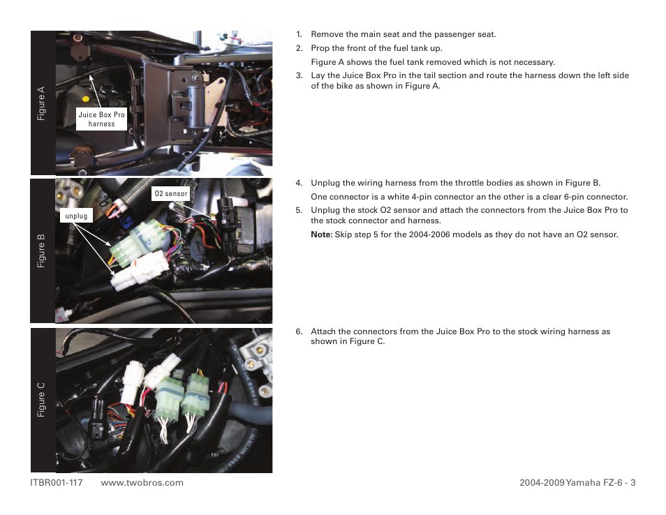 Two Brothers Racing Yamaha FZ-6 User Manual | Page 3 / 4