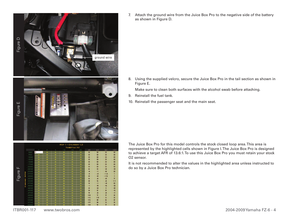 Two Brothers Racing Yamaha FZ-6 User Manual | Page 4 / 4