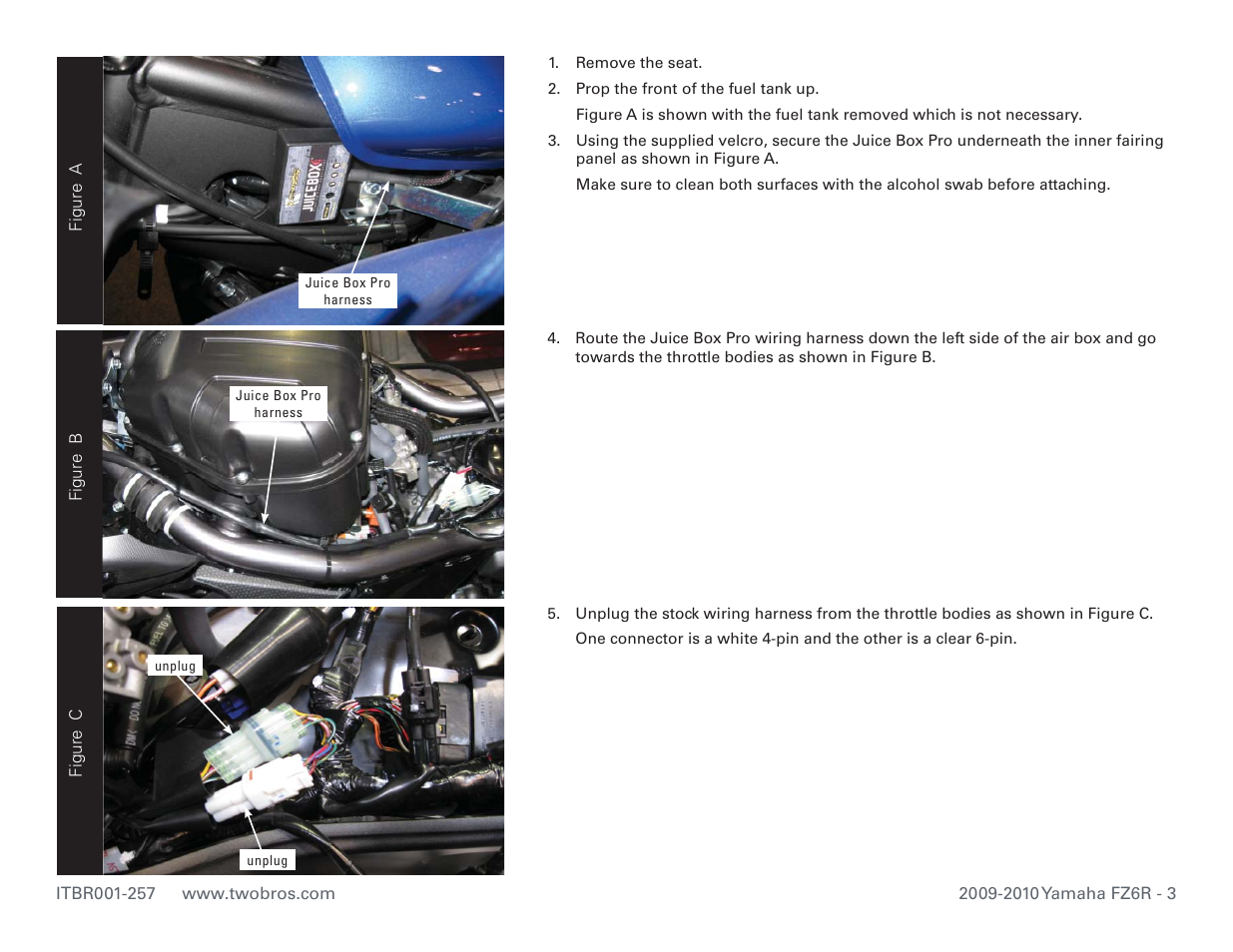 Two Brothers Racing Yamaha FZ6R User Manual | Page 3 / 4