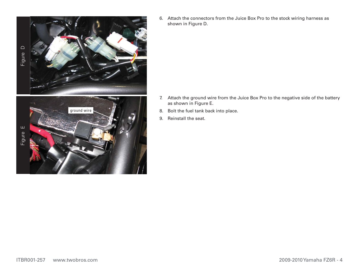 Two Brothers Racing Yamaha FZ6R User Manual | Page 4 / 4