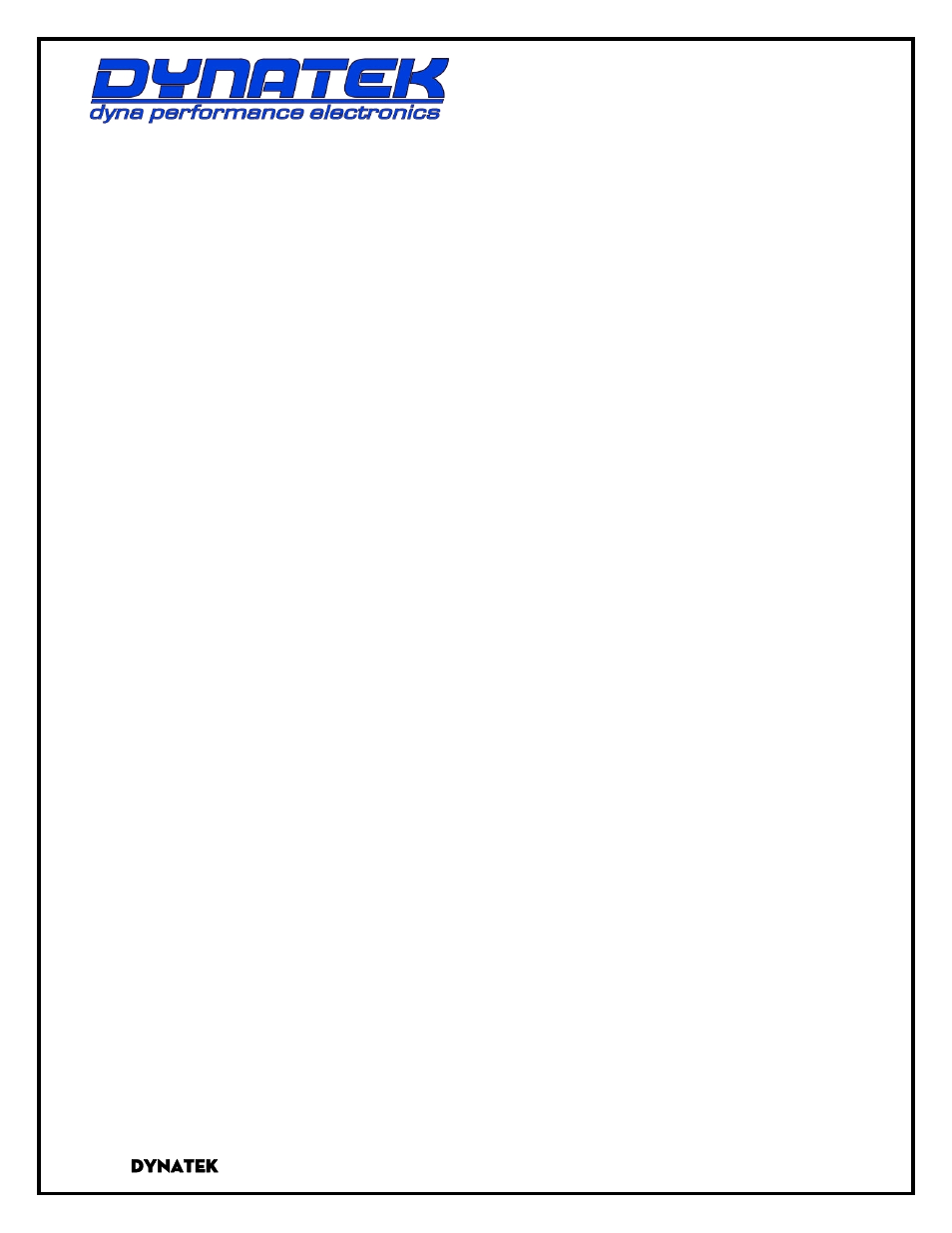 Two Brothers Racing Polaris Ranger RZR-S Dyna FS Ignition User Manual | 4 pages