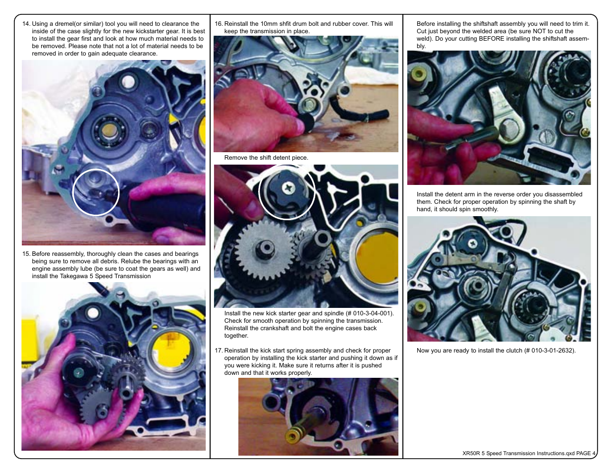 Two Brothers Racing Honda XR50R User Manual | Page 4 / 6