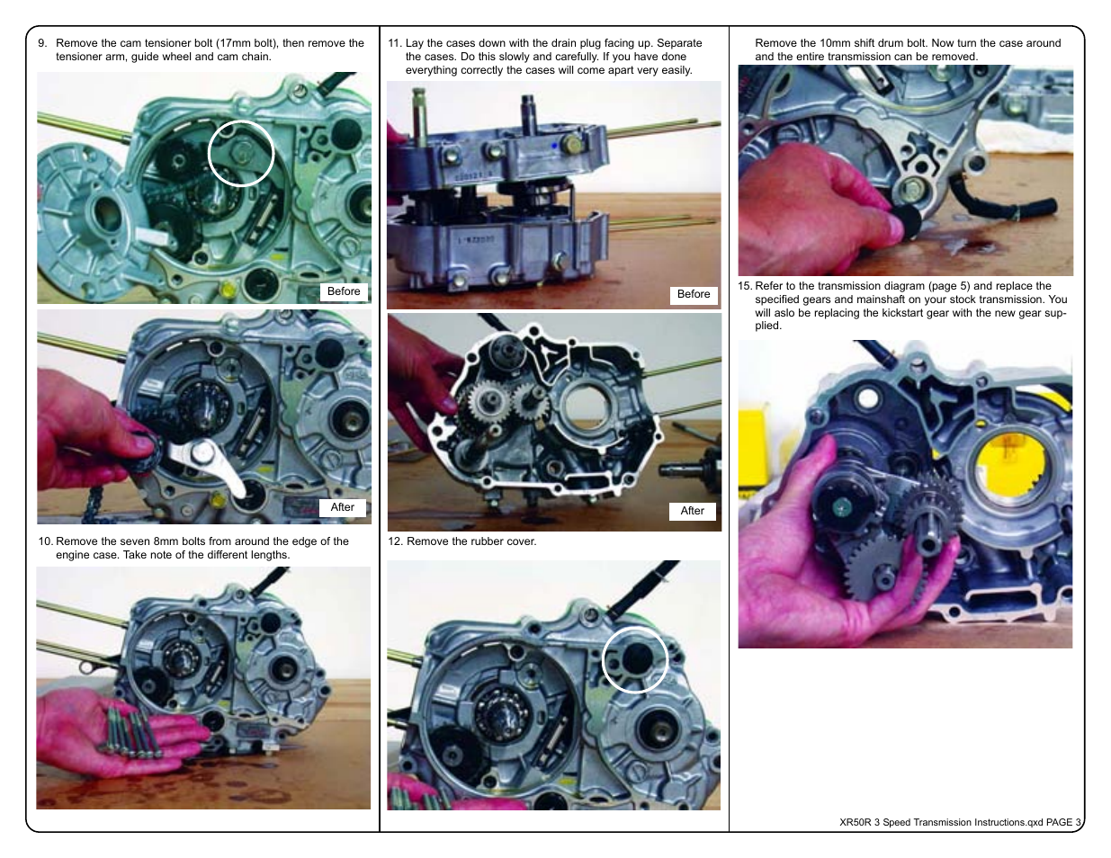 Two Brothers Racing Honda XR50R User Manual | Page 3 / 6