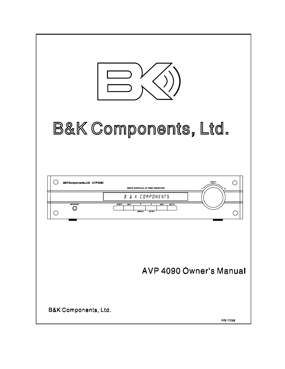 B&K AVP 4090 User Manual | 41 pages