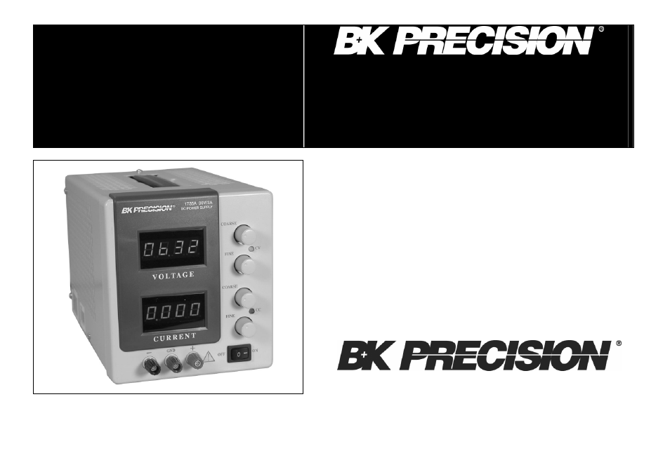 B&K Precision 1735A - Manual User Manual | 58 pages