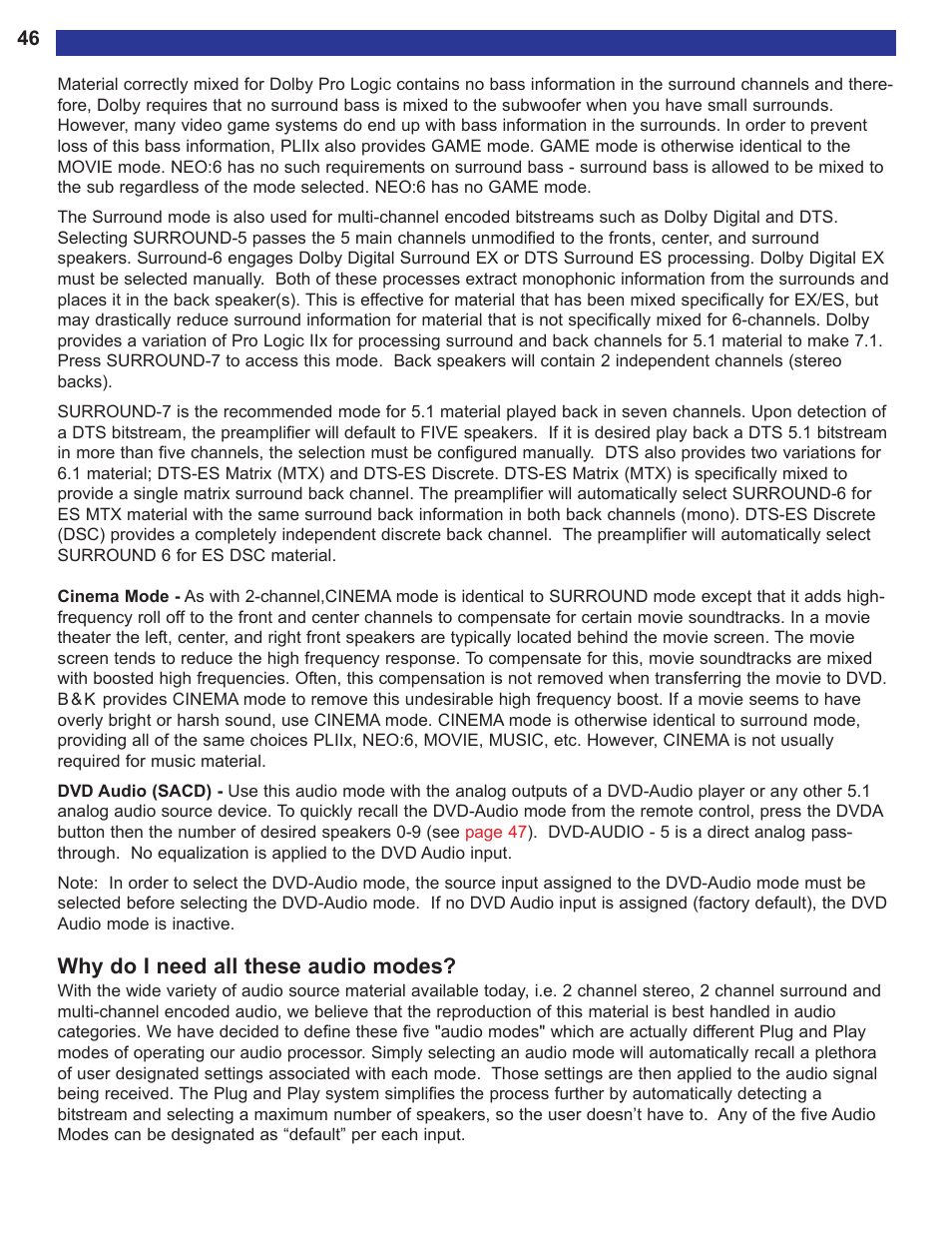 B&K AVR515 User Manual | Page 48 / 64