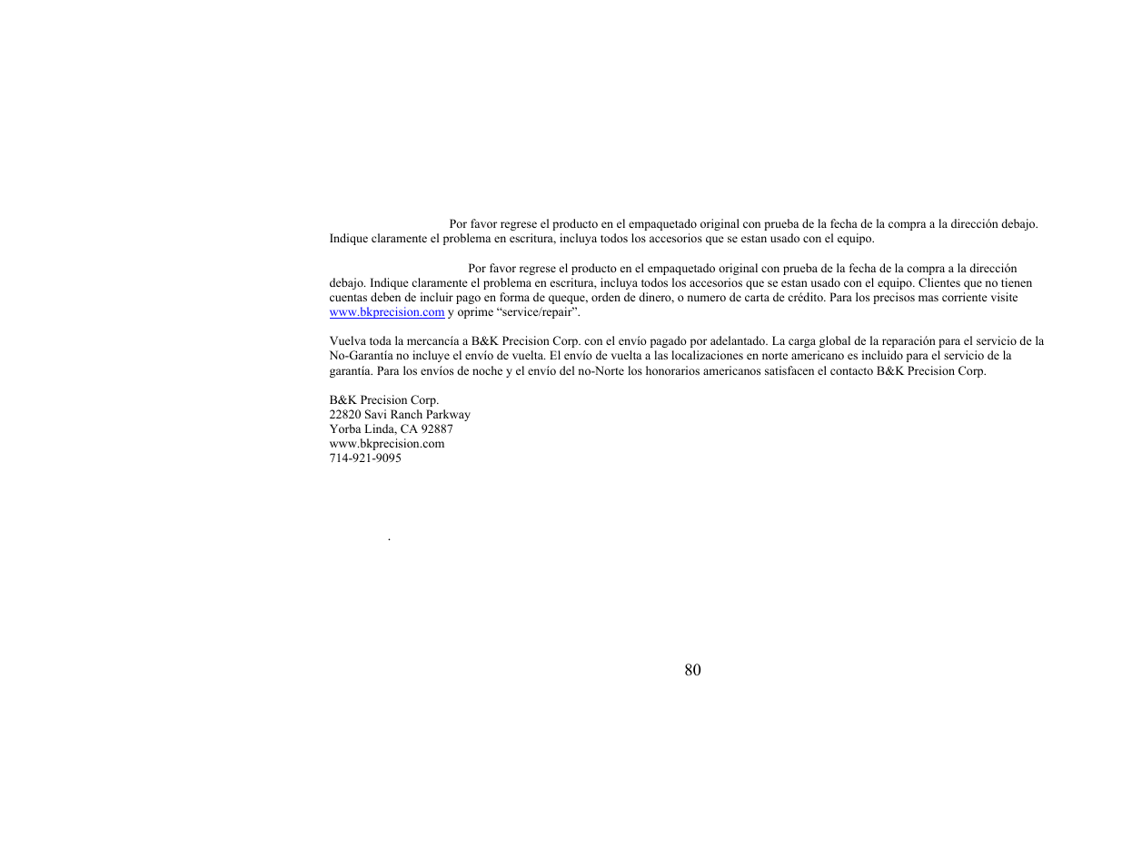 B&K Precision 1651A - Manual User Manual | Page 84 / 88