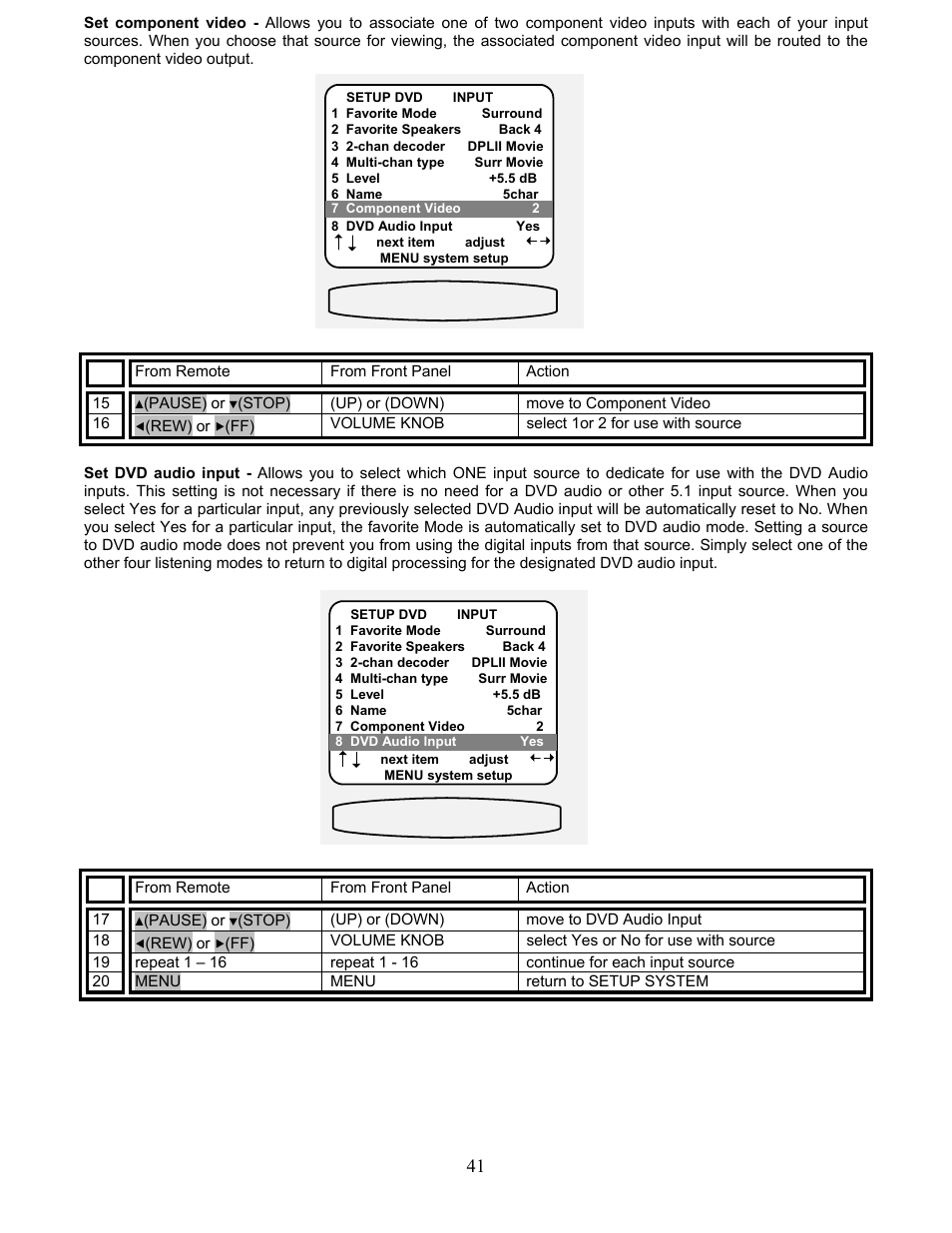 B&K AVR317 User Manual | Page 45 / 88