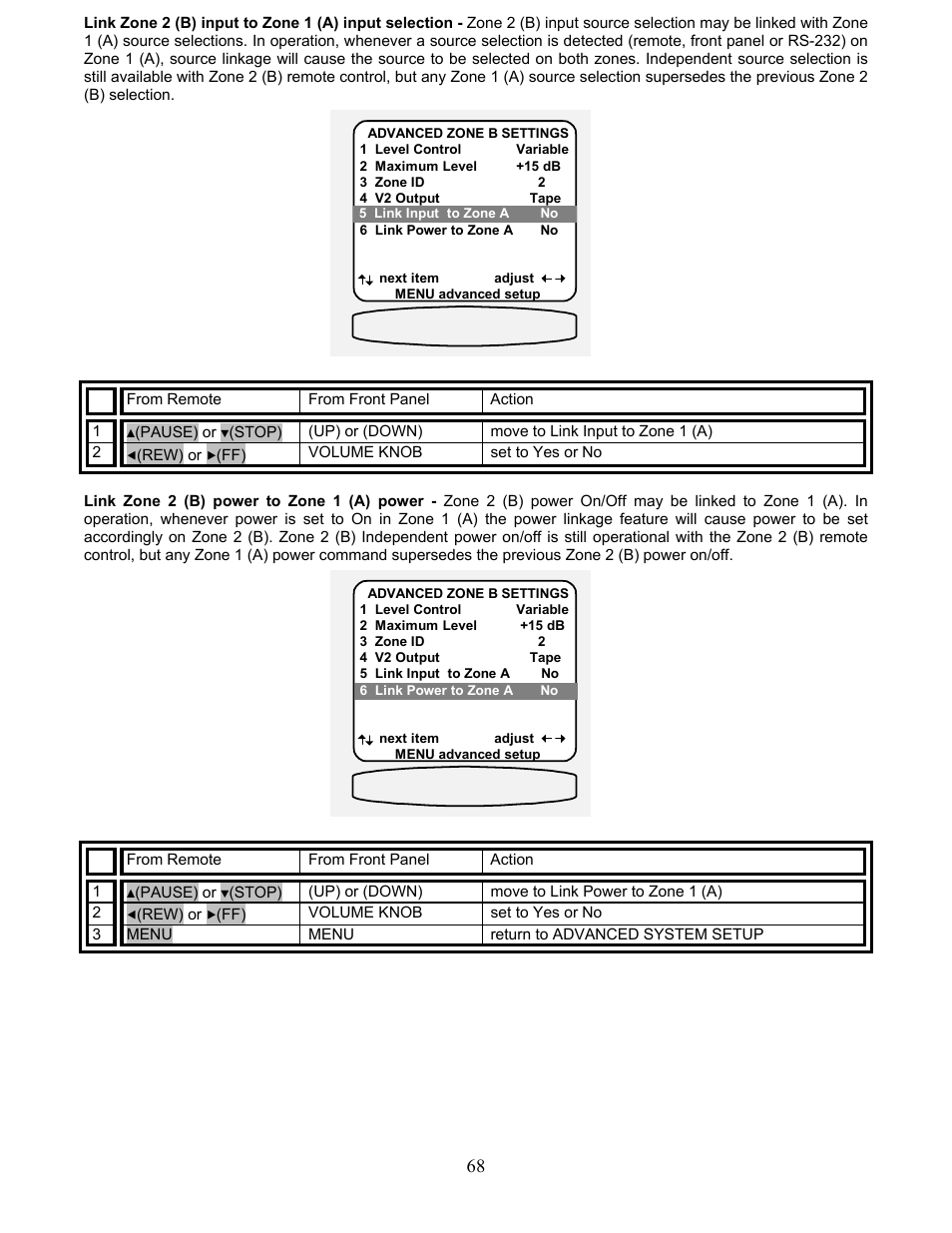 B&K AVR317 User Manual | Page 72 / 88