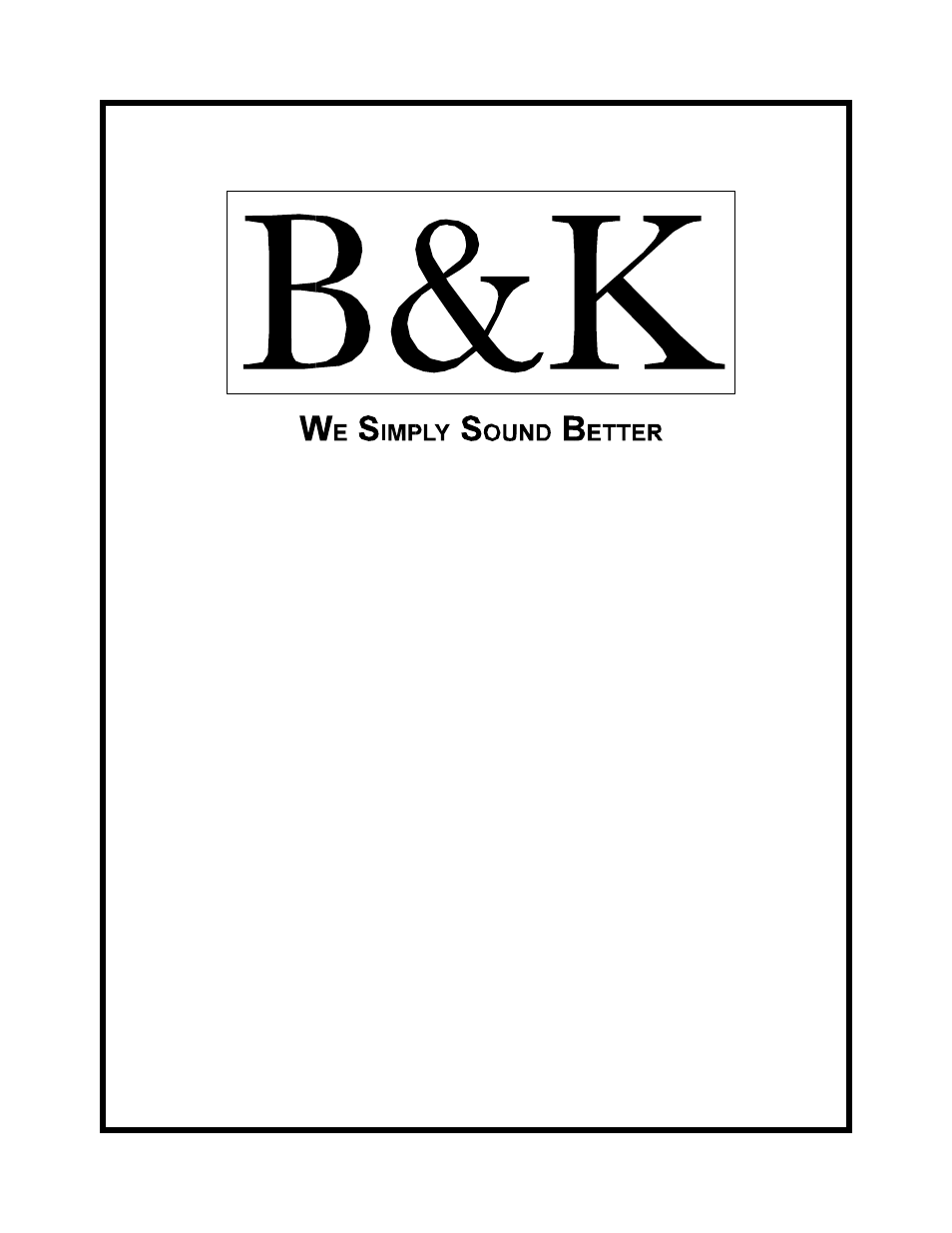 B&K 7260 series User Manual | 16 pages