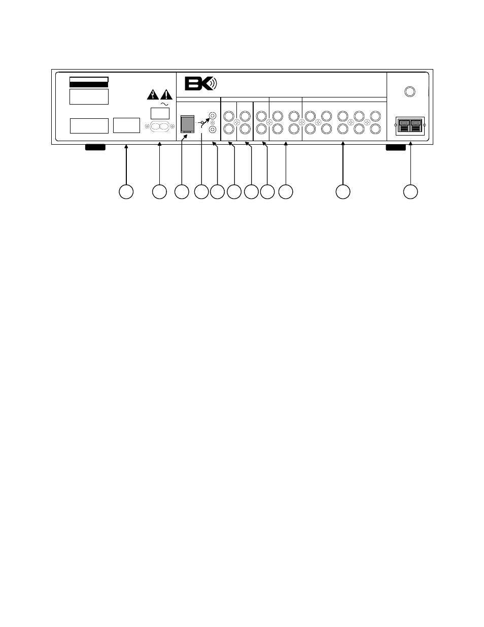 Rear panel | B&K PT 3 series II User Manual | Page 8 / 36