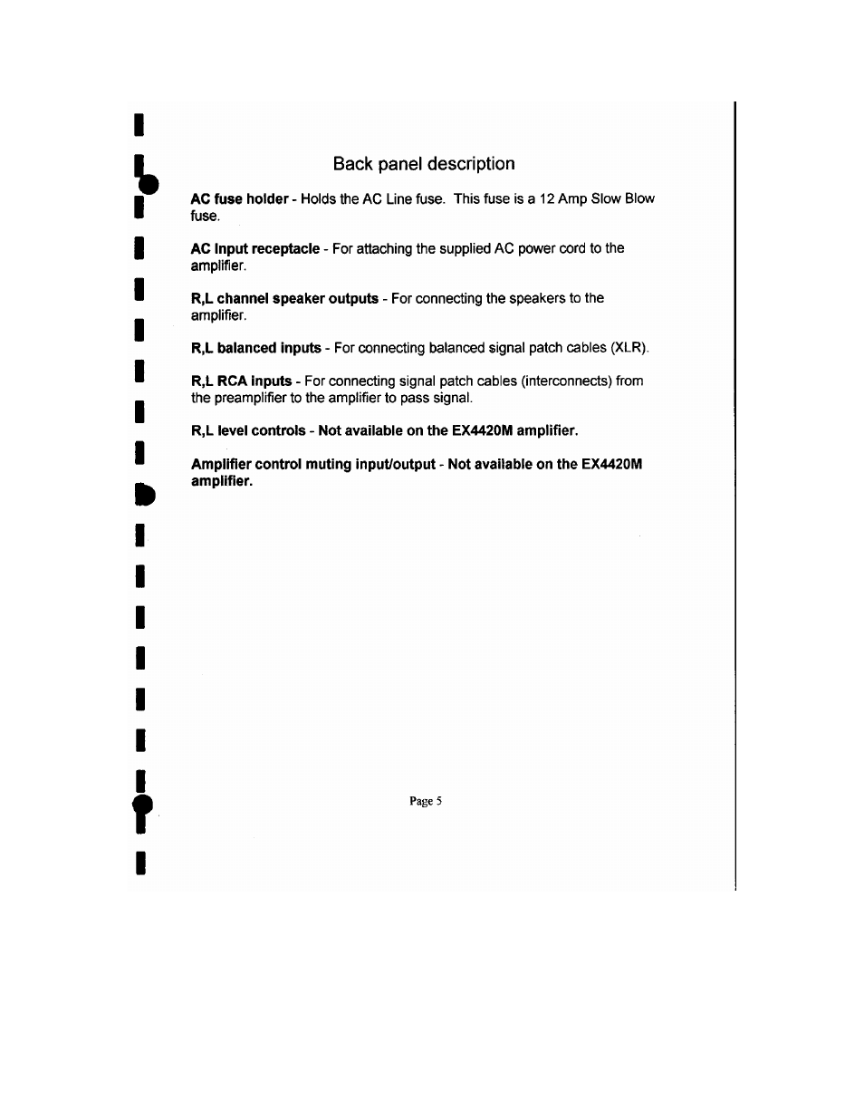 B&K EX4420M User Manual | Page 6 / 15