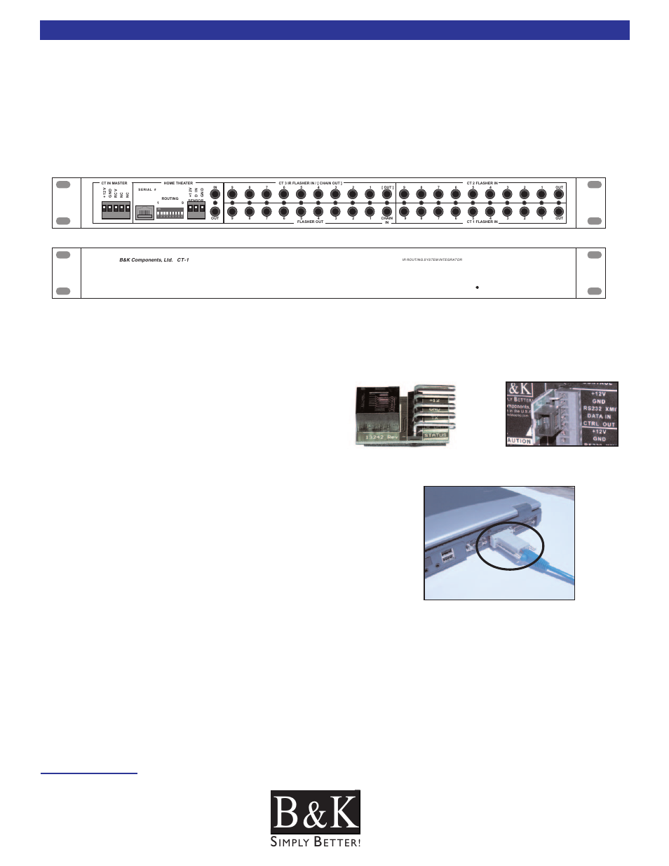 Ct-1 system integrator, Rj-45 to 5 position phoenix, Db-9 to rj-45 adapter | Bk toolbox cd-rom, Rj-45 to 5 position phoenix adapter, Accessories | B&K CT600 User Manual | Page 12 / 88