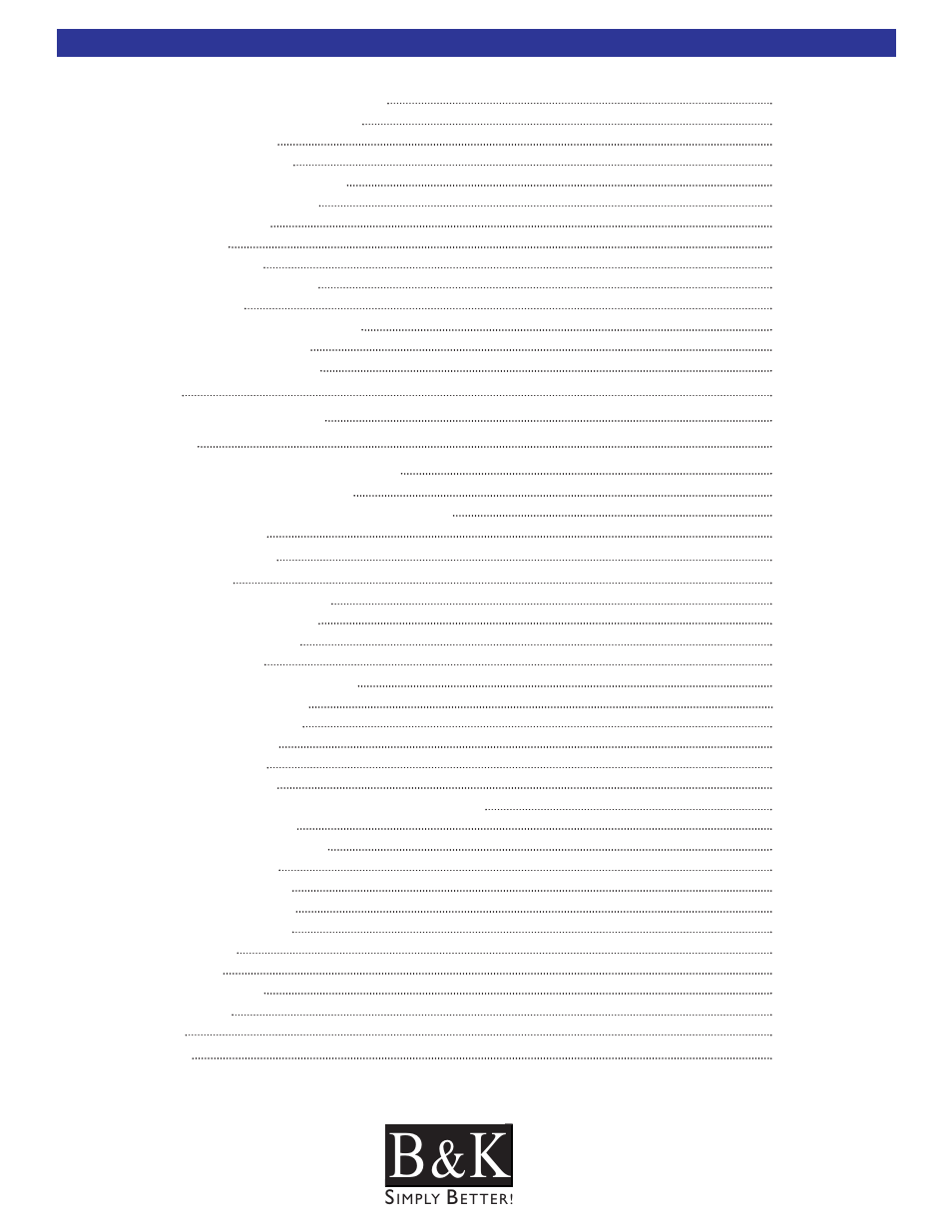 B&K CT600 User Manual | Page 4 / 88