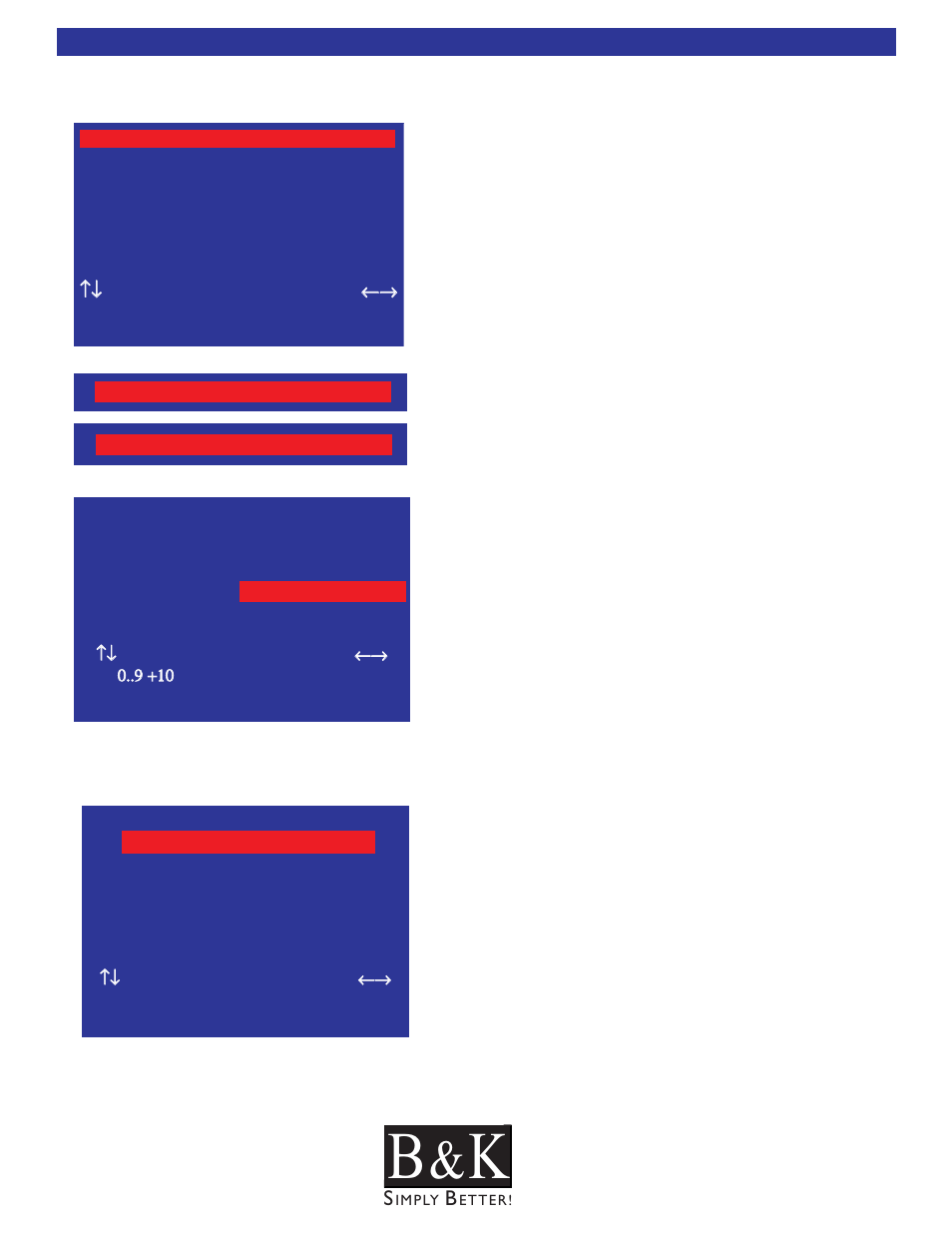 Zone operation, Zone favorite presets menu, Zone operation menu | B&K CT600 User Manual | Page 71 / 88