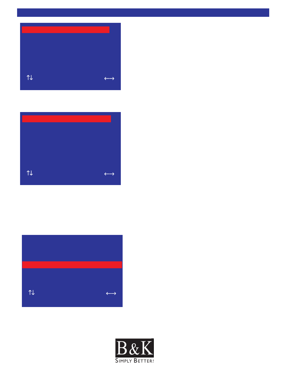 Zones menu, Menu items for a dedicated input, Zone menu when set to mono | B&K CT600 User Manual | Page 73 / 88