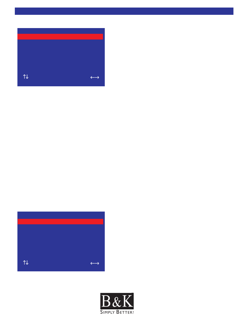 Security options, Rs-232 options | B&K CT600 User Manual | Page 80 / 88