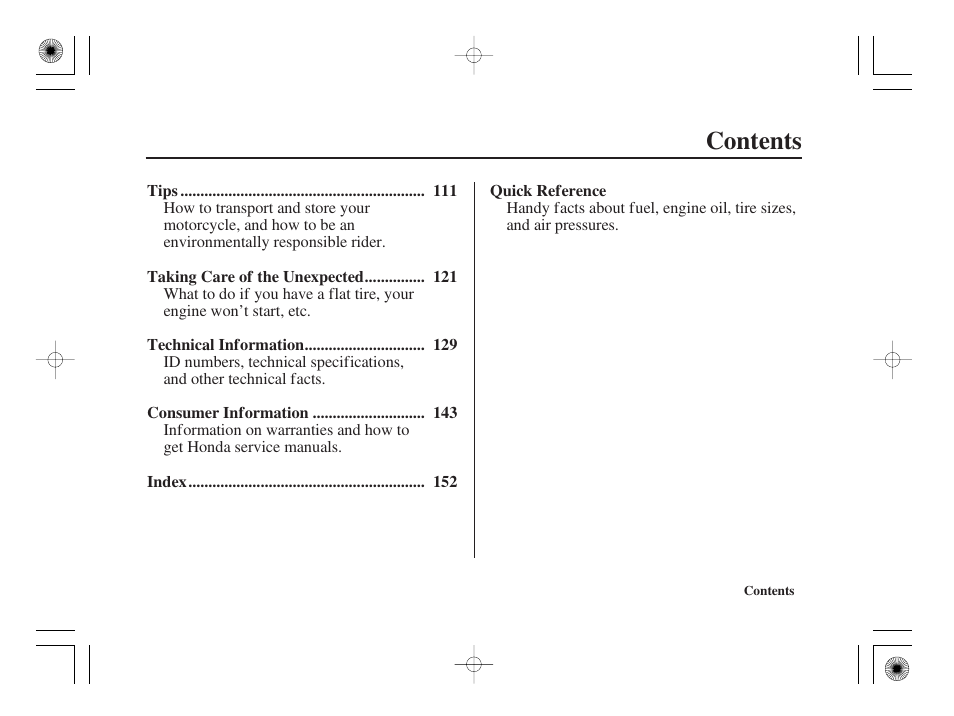 HONDA CRF50F User Manual | Page 5 / 172