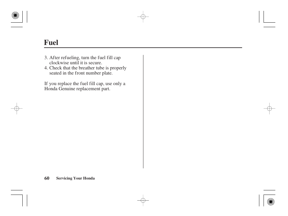 Fuel | HONDA CRF50F User Manual | Page 68 / 172