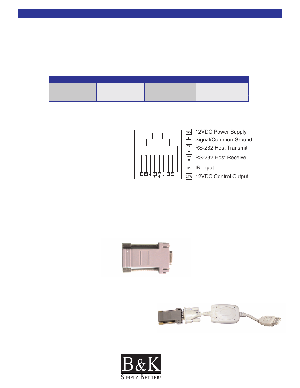 Connecting to a pc, Connection to a pc, Ct receiver connection | Serial connection, Usb to serial adapter | B&K CT600.1 User Manual | Page 35 / 88