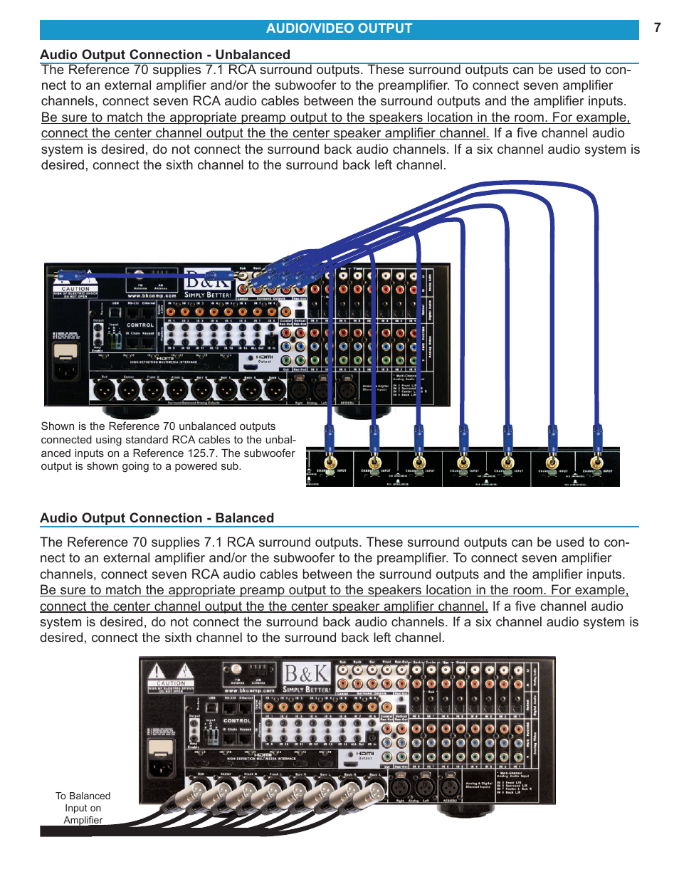 B&K Reference 70 HT 70 User Manual | Page 9 / 12