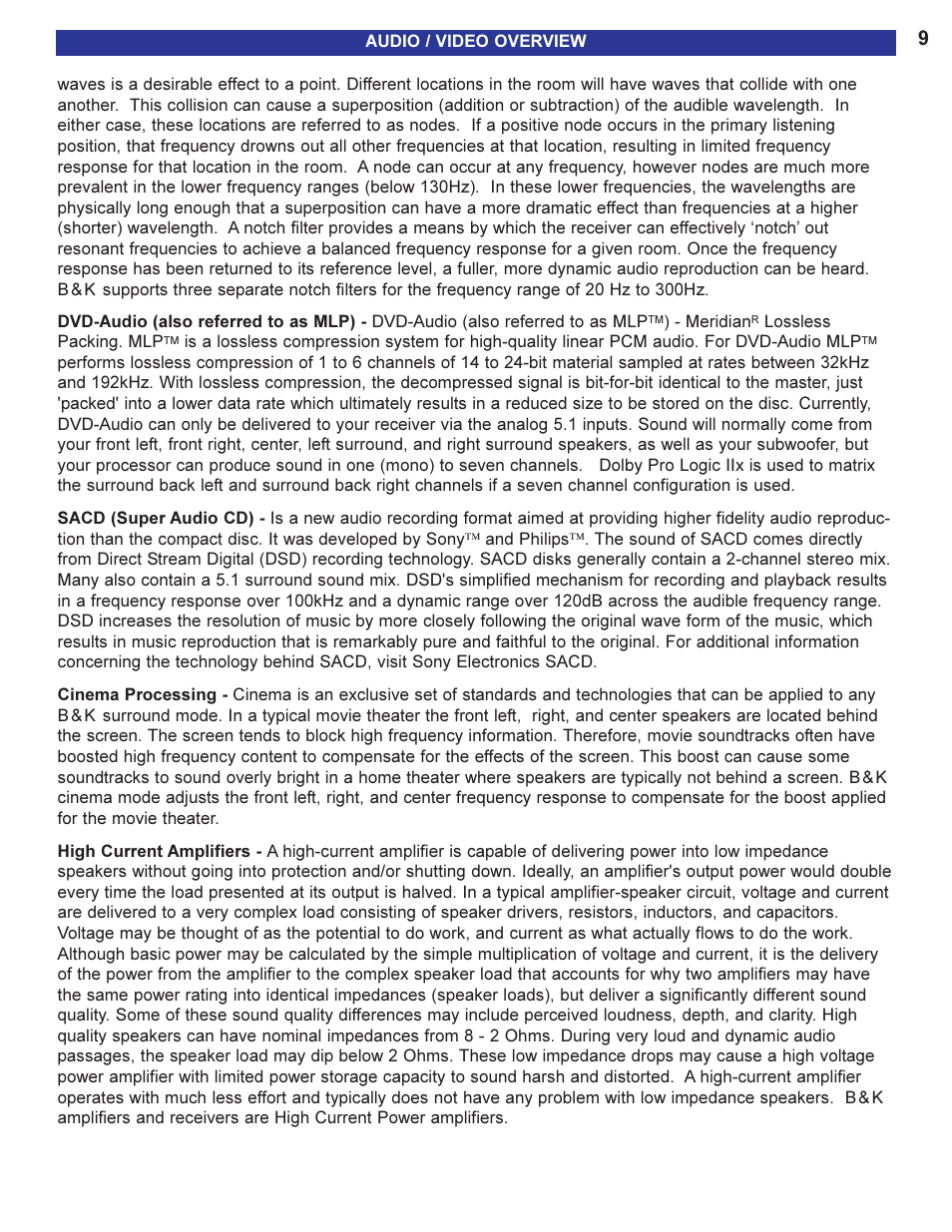 B&K AVR505 SERIES 2 User Manual | Page 11 / 64