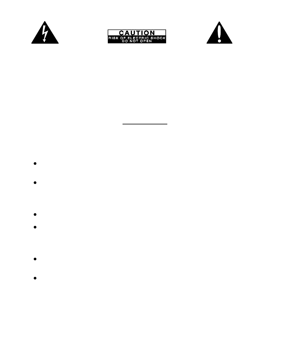 Safety precautions please read before installing | B&K AV6125 User Manual | Page 4 / 16
